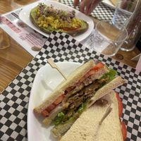 Club sandwich   at Radagast Vegan Bakery in Rome