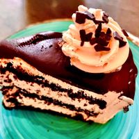 Chocolate and orange cake  at Radagast Vegan Bakery in Rome