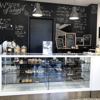 Inside at Radagast Vegan Bakery in Rome