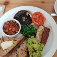 Vegan breakfast at Fint in Leeds