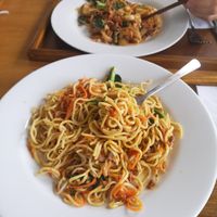 Mie goreng terasi (20K) and Kwetiao Goreng (20K) at LN Fortunate Coffee - Maybe closed in Denpasar