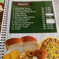 Bread menu at LN Fortunate Coffee - Maybe closed in Denpasar