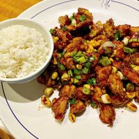 Kung Pao chicken vegan  at Asean Bistro in Columbia