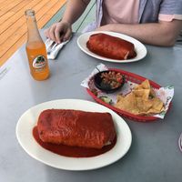 Manderin Jarritos, Wet Burritos, pico & chips! at La Cabana de Raya in Astoria