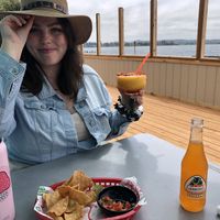 Mangonada, pico & chips at La Cabana de Raya in Astoria