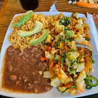 Guisido Plate with potatoes at La Cabana de Raya in Astoria