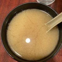 Miso soup  at Crystal Fish in Monterey