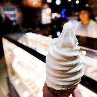 soy ice cream at QíShí Dòu Zhì Suǒ 其實豆製所 - Jinshan South in Taipei
