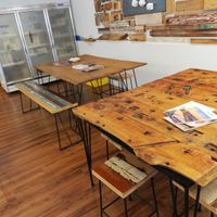 Tables at QíShí Dòu Zhì Suǒ 其實豆製所 - Jinshan South in Taipei