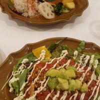 curry and taco rice at Futaba Fruits Parlor in Kawasaki