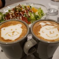 soy lattes at Futaba Fruits Parlor in Kawasaki