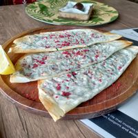 Qutab with greens at Manipura Ethic Cafe & Bar in Baku