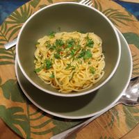 Mac n cheese (there is no vegan cheese in Azerbaijan, just saying) at Manipura Ethic Cafe & Bar in Baku