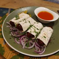 Little falafel starter at Manipura Ethic Cafe & Bar in Baku