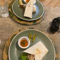 Falafel Wrap and Mexican Wrap  at Manipura Ethic Cafe & Bar in Baku