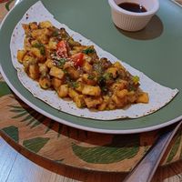 Teriyaki tofu at Manipura Ethic Cafe & Bar in Baku