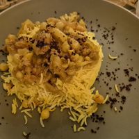 Shah Plov with Soy "Meat" at Manipura Ethic Cafe & Bar in Baku