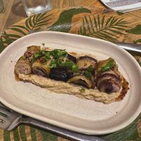 rolled eggplant with chickpea at Manipura Ethic Cafe & Bar in Baku