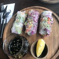 Spring rolls at Manipura Ethic Cafe & Bar in Baku