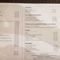 Menu is in English but lacks a description of what each item is. at Manipura Ethic Cafe & Bar in Baku