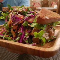 Club sandwiche at Manipura Ethic Cafe & Bar in Baku