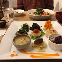 Hatake no gohan vegan plate at Natural Harmony Coa in Yokohama