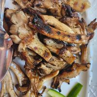 Mushroom appetizer at Oikeio in Athens