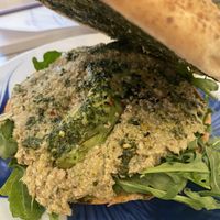 Delicious vegan tuna sandwich  at Cafe Oha  in Frederiksberg