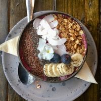 Pink bowl at Cafe Oha  in Frederiksberg