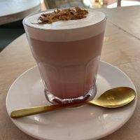 Rose Latte at Kattakaffihusid in Reykjavik