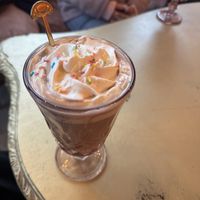 Hot chocolate with sprinkles- a hit with the kids   at Kattakaffihusid in Reykjavik