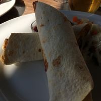 Soft wrap met pulled Jack Fruit at Einstein in Leiden