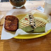 El Chingon w/ hashbrowns at Deli St in Charlotte