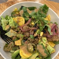 Vegan taco salad  at B.GOOD - Washington St in Boston