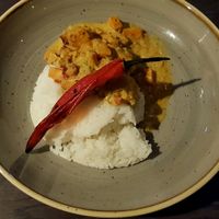 coconut curry at The Riverside Inn in Bournemouth