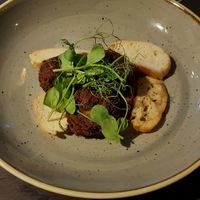 roasted lentil falafel at The Riverside Inn in Bournemouth