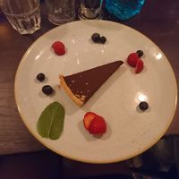 Riverside - Chocolate tart (vegan) at The Riverside Inn in Bournemouth