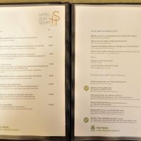 Speisekarte / Menu at Hotel Zum Schiff in Meersburg