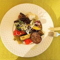 Leckere Antipasti-Variation / very tasty antipasti at Hotel Zum Schiff in Meersburg