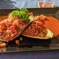 Gefüllte Aubergine at Hotel Zum Schiff in Meersburg