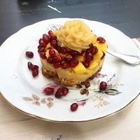 Carrot Walnut Base with apple-pear filing  at Kastanientörtchen in Berlin