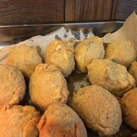 yummy suppli or rice balls at Vegan Italy in Tallinn