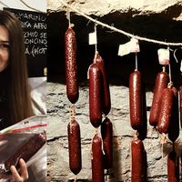 Vegan salami production at Vegan Italy in Tallinn