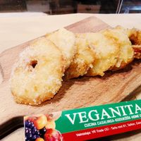 apple fritters at Vegan Italy in Tallinn