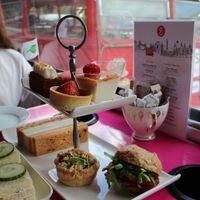 A better view of my vegan tray  at Brigit's Bakery in London
