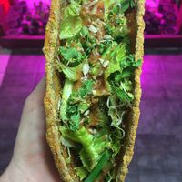 Zucchini crust Caesar taco  at Hub City Permaculture -The Kimchi Dude in Hagerstown