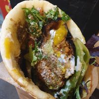 Falafel+veggie zaatar wrap w/mango sauce $16.00 at Falafel Place in Collingwood