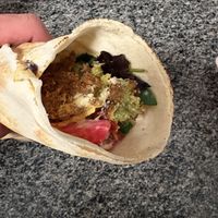 Falafel wrap  at Falafel Place in Collingwood