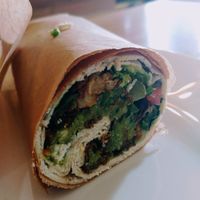 Falafel wrap at Falafel Place in Collingwood