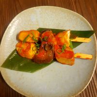 King oyster skewers at V-Vego in Adelaide